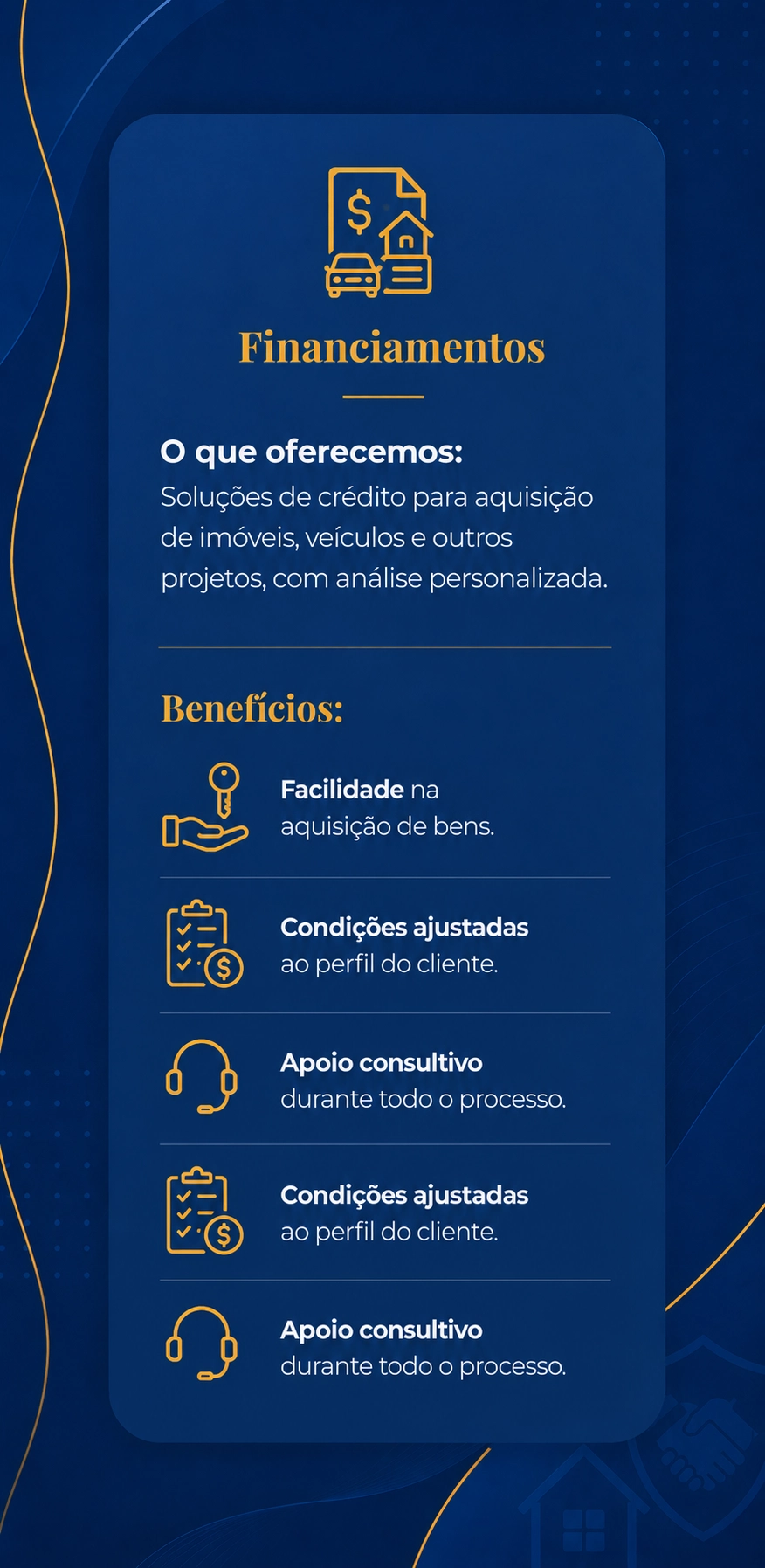 financiamentos